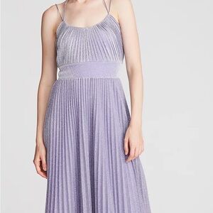 Halston Heritage Purple Midi Dress